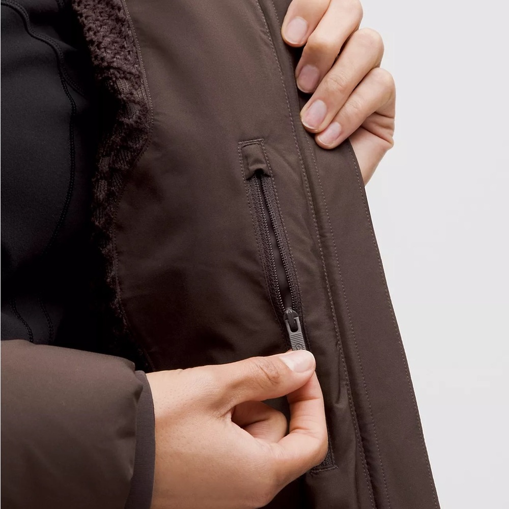 BRAND NEW Lululemon StretchSeal Sleet Street 600-Down-Fill Long Jacket - Picture 7 of 16